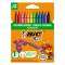 Pastelli Plastidecor - plastica - colori assortiti - astuccio 12 pezzi - Bic - 9457645 - 3270220000341 - DMwebShop