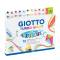 Pennarelli Turbo Giant classici - 2 colori neon - astuccio 12 pezzi - Giotto - 432000 - 8000825432002 - DMwebShop
