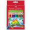 Matite colorate Eco triangolari - Ø mina 3 mm - con temperino - colori assortiti - astuccio 36 pezzi - Faber Castell - 120536 - 7891360556381 - DMwebShop