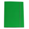 Cartellina con elastico cartone plastificato 3 lembi - 25 x 34 cm - verde - Cart. Garda