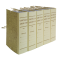 Faldone - legacci incollati - juta - 35 x 25 cm - dorso 10 cm - paglia - Brefiocart 0202202-10