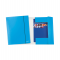 Cartella con elastico WOW - cartoncino plastificato - 3 lembi - 25 x 35 cm - azzurro metal - Leitz 39830036