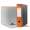 Registratore Eurofile G53 Arancio dorso 8cm Commerciale Esselte 390753200