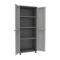 Armadio JWood 268 - 2 ante - PPL effetto legno - 68 x 37,5 x 170 cm - grigio tortora Terry - 1002717 - 8005646026164 - DMwebShop