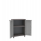 Armadietto JWood 68 - 2 ante - PPL effetto legno - 68 x 37,5 x 91,5 cm - grigio tortora Terry - 1002718 - 8005646027185 - DMwebShop