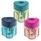 Temperamatite con contenitore - 1 foro - triangolare - con serbatoio - conf. 24 pezzi - Faber Castell - 183405 - 6933256640628 - DMwebShop
