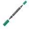Pennarello Lumocolor Permanent Duo 348 punta feltro - punta 0,6 mm e 1,5 mm - verde - Staedtler - 348-5 - 4007817348024 - DMwebShop