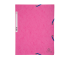 Cartellina con elastico - cartoncino lustre' - 3 lembi - 400 gr - 24 x 32 cm - rosa - conf. 25 pezzi - Exacompta - 55520E - 3130630555209 - DMwebShop