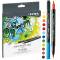 Pennarelli Aqua Brush Duo - punte 2 - 4 mm - astuccio 12 pezzi - Lyra - L6521120 - 4084900661628 - DMwebShop
