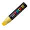 Marcatore a base d acqua Uni Posca PC17K punta extra large a scalpello 15 mm giallo - 15839