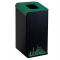Gettacarte Rubik Evo - per raccolta differenziata - verde - 80 lt - Medial International - 789298 - 8056324536802 - DMwebShop