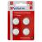 Blister 4 MicroPile a pastiglia CR2032 - litio - 3 V - Verbatim - 49533 - 23942495338 - DMwebShop