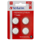 Blister 4 MicroPile a pastiglia CR2032 - litio - 3 V - Verbatim - 49533 - 23942495338 - DMwebShop