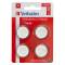 Blister 4 MicroPile a pastiglia CR2430 - litio - 3 V - Verbatim - 49534 - 23942495345 - DMwebShop