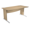 Scrivania Operativa Agora' Basic - fianchi a L melaminico - 140 x 80 x L73 cm - rovere - Artexport - JPL140/C - DMwebShop