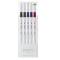 Fineliner Emott - tratto 0,4 mm - colori assortiti vintage - conf. 5 pezzi - Uni Mitsubishi - M PEM-SY 5C 3 - 4902778248300 - DMwebShop