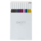Fineliner Emott - tratto 0,4 mm - colori assortiti calmtone dark - conf. 10 pezzi - Uni Mitsubishi - M PEM-SY 10C 3 - 4902778248386 - DMwebShop
