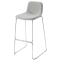 Sgabello Tosca - in schiuma e tessuto - grigio chiaro - Unisit - TOS/LI - 8050043746351 - DMwebShop