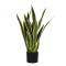 Pianta ornamentale Sansevieria - artificiale - polietilene - 21 foglie - 75 cm - King Collection - P2150075 - 8023755056520 - DMwebShop