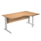 Scrivania Compact Destro - 160 x 60-80-100 cm - piano faggio - Artexport - 008K211-AR-6 - DMwebShop