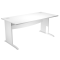 Scrivania Operativa Agora' Basic - fianchi a L melaminico - 160 x 80 x L73 cm - bianco - Artexport - JPL160/3 - DMwebShop