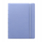 Notebook - con elastico - copertina similpelle - A5 - 56 pagine - a righe - blu pastello - Filofax - L115051 - 5015142261979 - DMwebShop