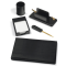Servizio scrittoio art.119 nero in similpelle - 5 componenti - City Time - 119-N - 8002787001197 - DMwebShop