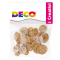 Bottoni - legno naturale - conf. 30 pezzi - Deco - 12025 - 8004957120257 - DMwebShop