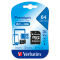 Micro SDXC Classe 10 fino a 45mb/sec - 64 Gb - Verbatim - 44084 - 23942440840 - DMwebShop