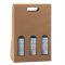 Scatola bottiglie Onda avana - 3 bottiglie - 270 x 90 x 385 mm - conf. 5 pezzi - Scotton - 7768C - 8007402826759 - DMwebShop