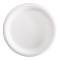 Piatto piano monouso - rotondo - Ø 23 cm - canna da zucchero - bianco - conf. 125 pezzi - Signor Bio - BPC003BIO125B - 8055715784099 - DMwebShop