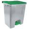 Contenitore mobile Ecoconti - a pedale - 60 lt - plastica riciclata - grigio-verde - Medial International - 912678 - 8056324539209 - DMwebShop