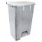 Contenitore mobile Ecoconti - a pedale - 80 lt - plastica riciclata - grigio-bianco - Medial International - 912870 - 8056324539292 - DMwebShop