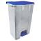 Contenitore mobile Ecoconti - a pedale - 80 lt - plastica riciclata - grigio-blu - Medial International - 912875 - 8056324539315 - DMwebShop