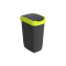 Pattumiera con coperchio basculante - 25 lt - PPL - nero-verde lime - Rotho - F600311 - 7610859246684 - DMwebShop