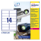 Poliestere adesivo L7063 - 99,1 x 38,1 mm - 14 etic. per foglio - permanenti - bianco - conf. 20 fogli A4 - Avery - L7063-20 - 5014702109263 - DMwebShop