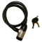Lucchetto a spirale - a 2 chiavi - Ø 25 x 650 mm - Metalplus - 15370 - 8027940139630 - DMwebShop