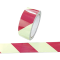 Nastro fotoluminescente adesivo - 4 cm x 10 mt - giallo-strisce rosse - Cartelli Segnalatori - L9421 - DMwebShop