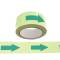 Nastro fotoluminescente adesivo 4 cm x 10 mt giallo frecce verdi - 27588