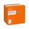 Tovagliolo carta 24 x 24 cm 2 veli arancio - 27688