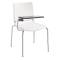 Seduta attesa Atenea ATT - con tavoletta scrittoio - senza braccioli - bianco - Unisit - ATT/BI - DMwebShop
