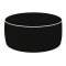 Pouf Ottoman - 23 x 53 cm - nero - King Collection - P1816011 - 8023755053871 - DMwebShop