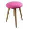 Sgabello in legno KD - 30,5 x 43,5 cm - fuxia - King Collection - S1706002 - 8023755049836 - DMwebShop