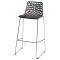 Sgabello Spider Fix - 44 x 53 x 96 cm - policarbonato - moka lucido - Grandsoleil - S2801MK - 23PR000349 - DMwebShop