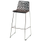 Sgabello Spider Fix - 44 x 53 x 96 cm - policarbonato - moka lucido - Grandsoleil - S2801MK - 23PR000349 - DMwebShop