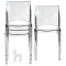 Sedia B-side - 48 x 50 x 81,5 cm - policarbonato - trasparente - conf. 4 pezzi - Grandsoleil - S6315TR - S6315TR4ZO - DMwebShop