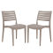 Sedia Firenze - 49 x 51 x 80 cm - polipropilene - juta - conf. 2 pezzi - Grandsoleil - S6227J - 23PR000353 - DMwebShop