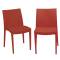 Sedia Venice - 51 x 49 x 80 cm - polipropilene - rosso - conf. 2 pezzi - Grandsoleil - S6224R - DMwebShop