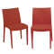 Sedia Venice - 51 x 49 x 80 cm - polipropilene - rosso - conf. 2 pezzi - Grandsoleil - S6224R - DMwebShop