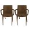 Sedia Venice - con braccioli - 59 x 51 x 80 cm - polipropilene - moka - conf. 2 pezzi - Grandsoleil - S6624MK - 23PR000358 - DMwebShop